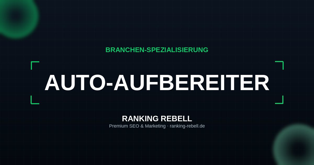 YouTube Marketing für Auto-Aufbereiter