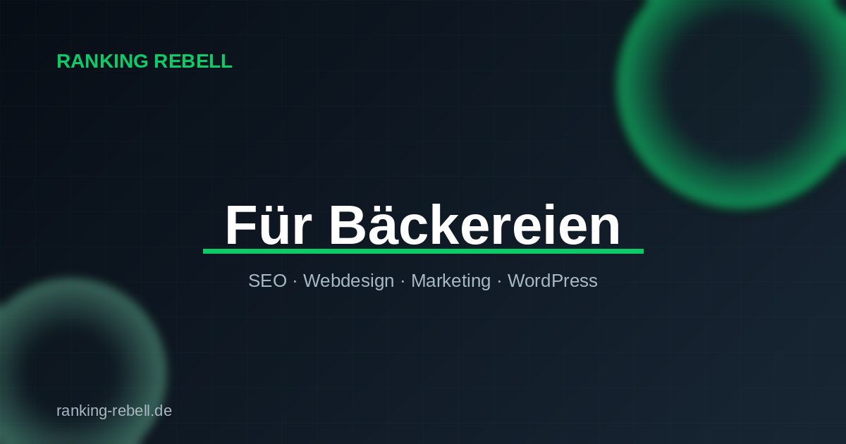 Instagram Marketing für Bäckereien - Ranking Rebell