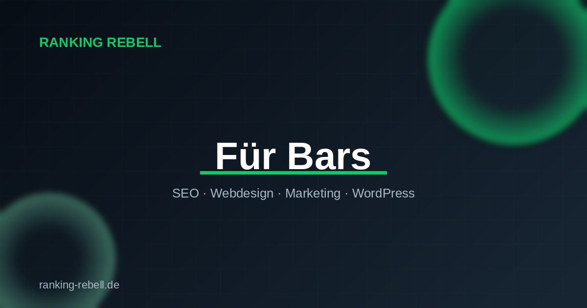 Sales Funnel für Bars - Ranking Rebell