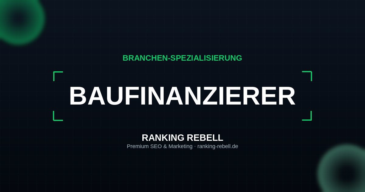 Shopify für Baufinanzierer