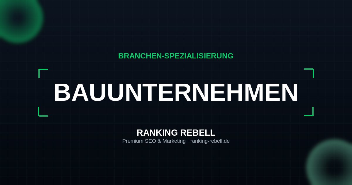 KI Marketing für Bauunternehmen