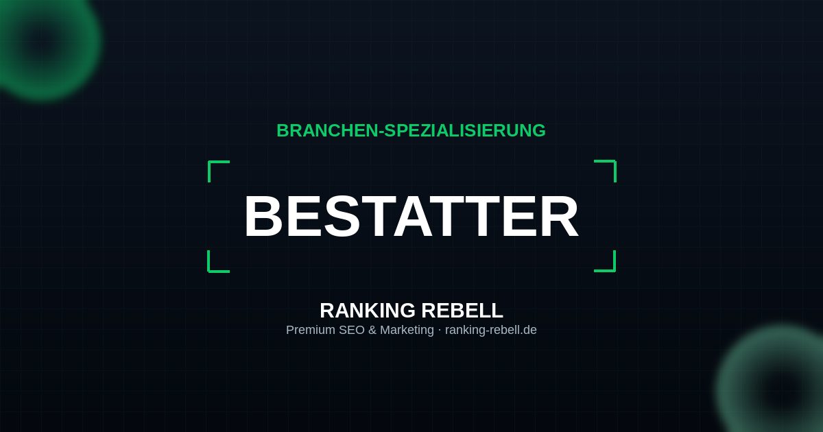 Google Ads für Bestatter - Strategischer Partner