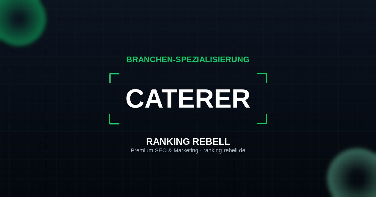 Online Marketing für Caterer - Strategischer Partner