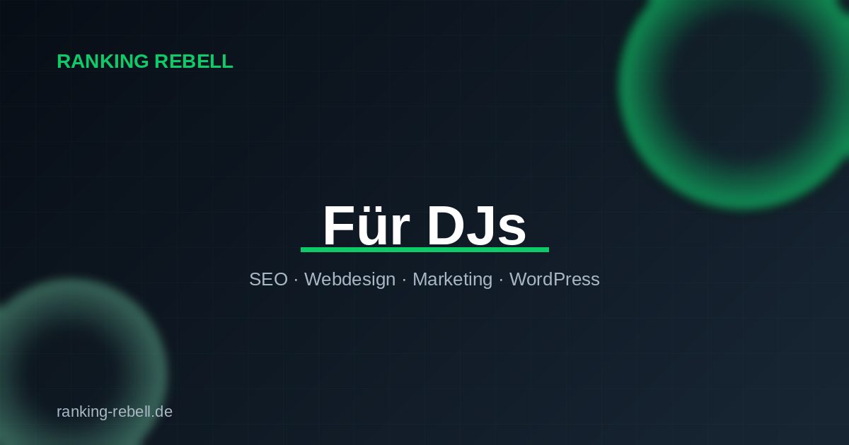 KI Marketing für DJs - Ranking Rebell