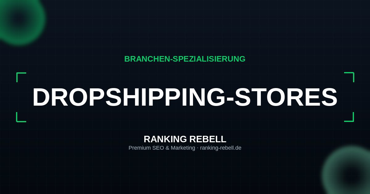 Local SEO für Dropshipping - Strategischer Partner