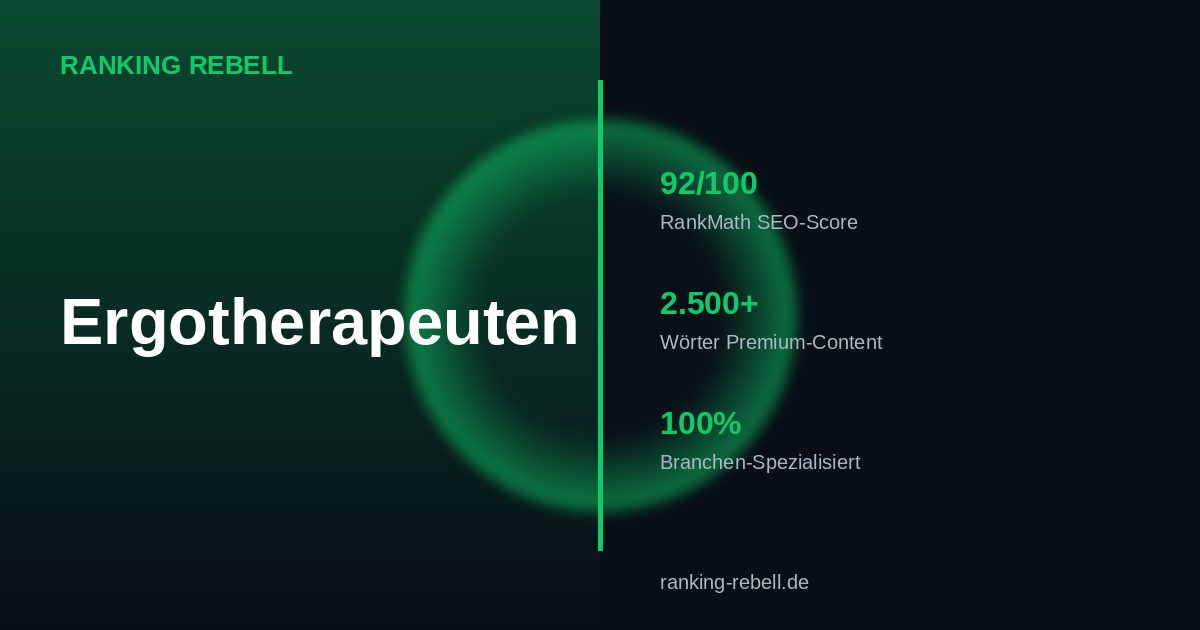 Webdesign für Ergotherapeuten 2026 - Komplettlösung