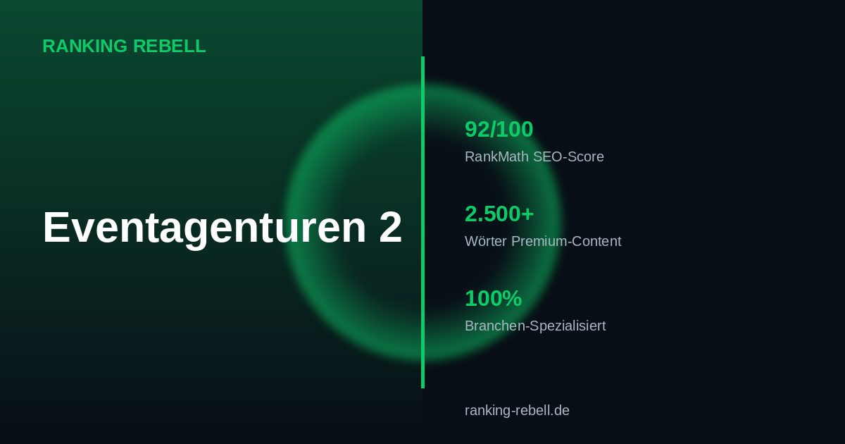 Local SEO für Eventagenturen 2026