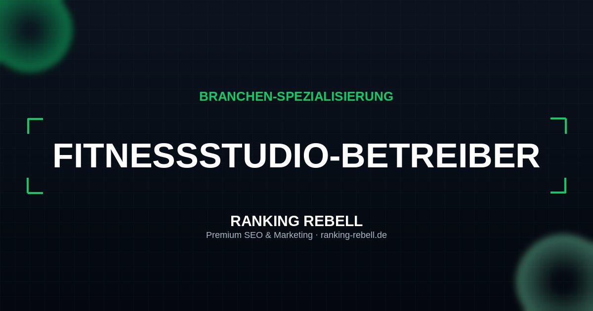 E-Commerce SEO für Fitnessstudio-Betreiber - Strategischer Partner