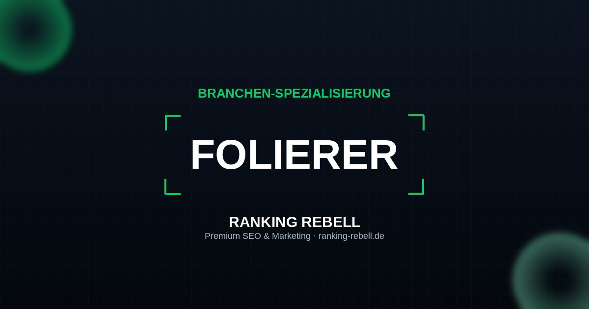 YouTube Marketing für Folierer - Strategischer Partner