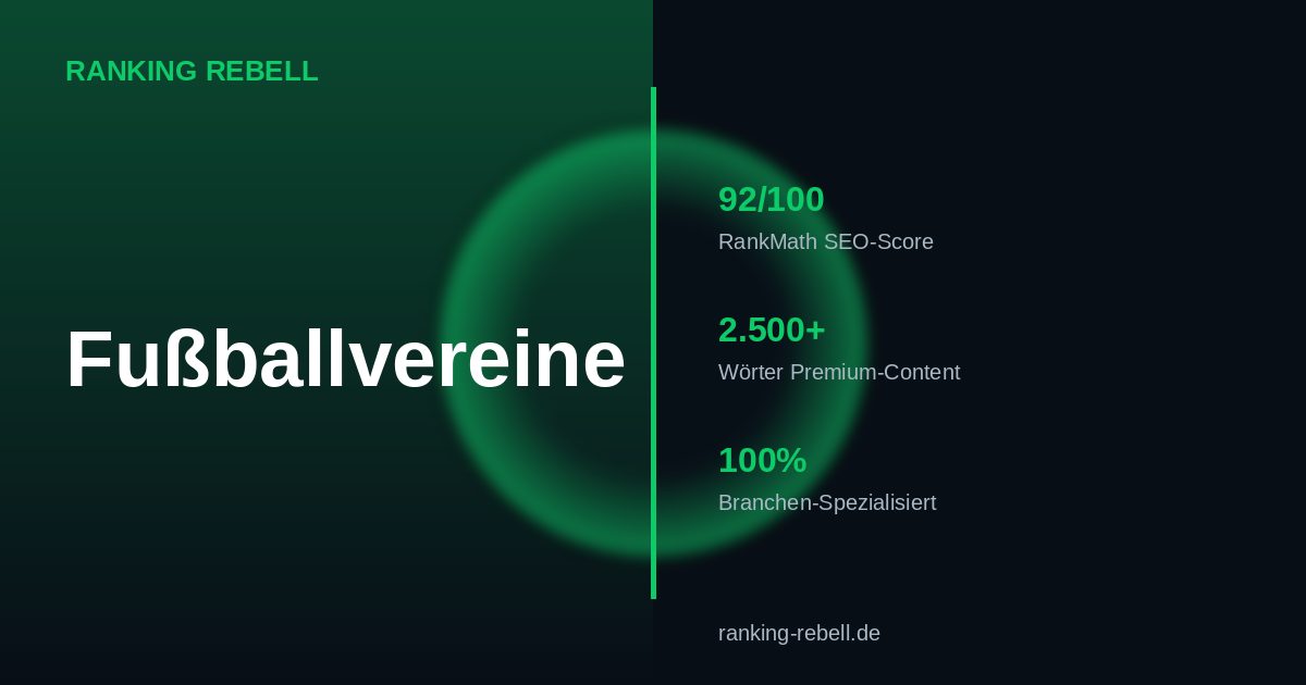 Google Ads für Fußballvereine 2026 - Komplettlösung