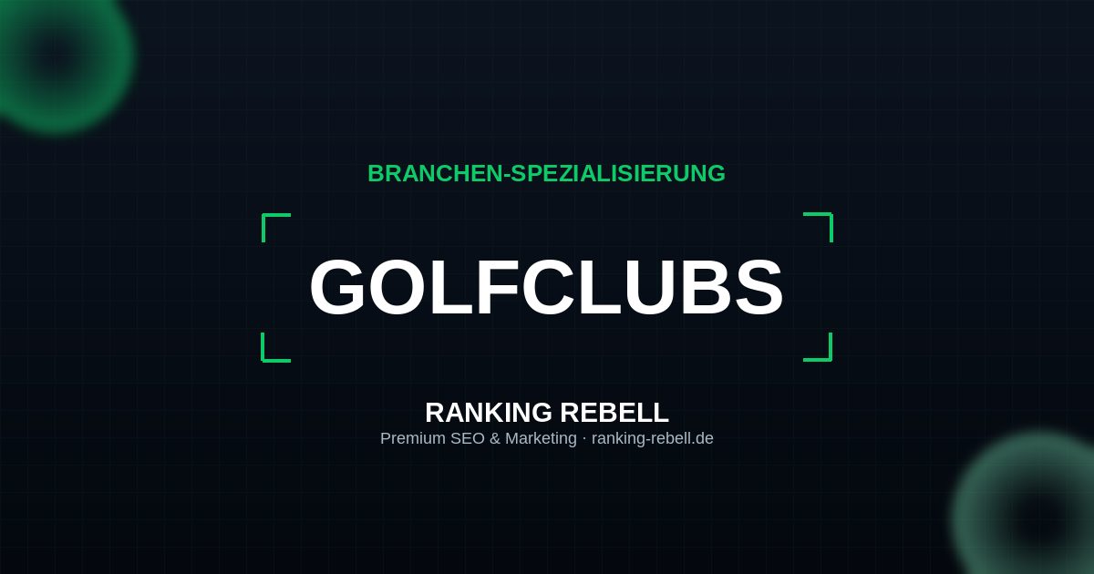 Webdesign für Golfclubs - Strategischer Partner