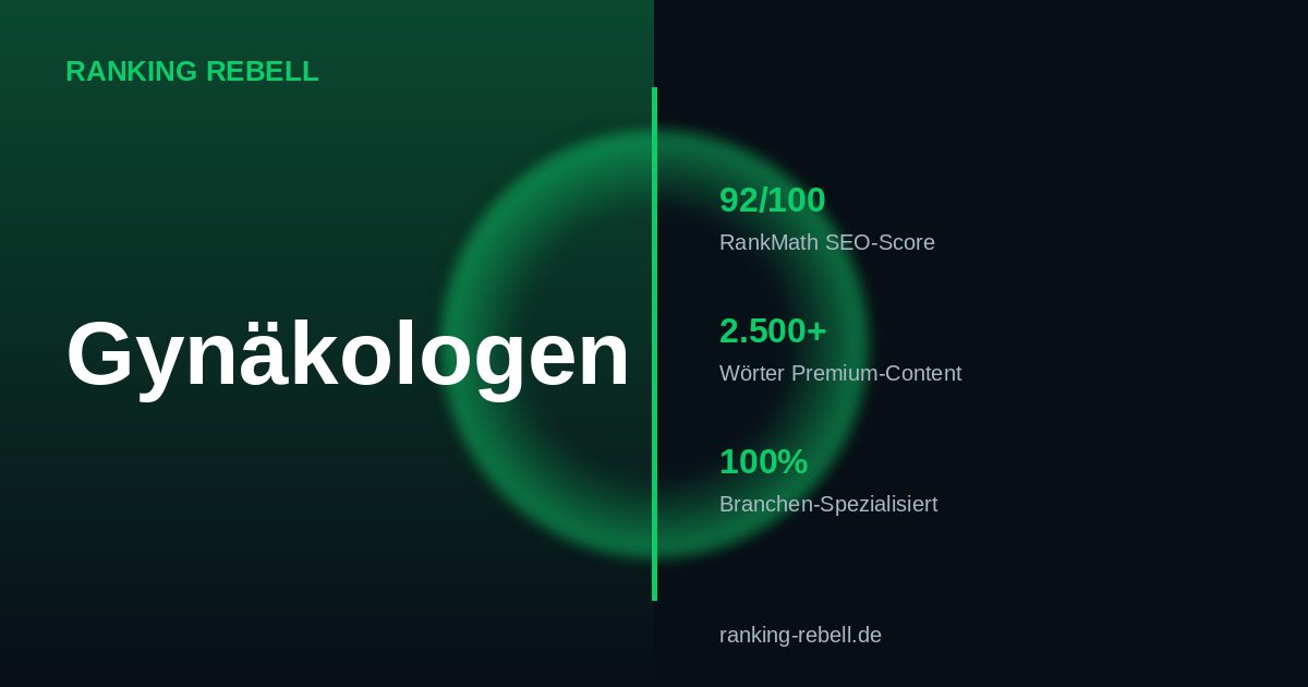Webdesign für Gynäkologen 2026