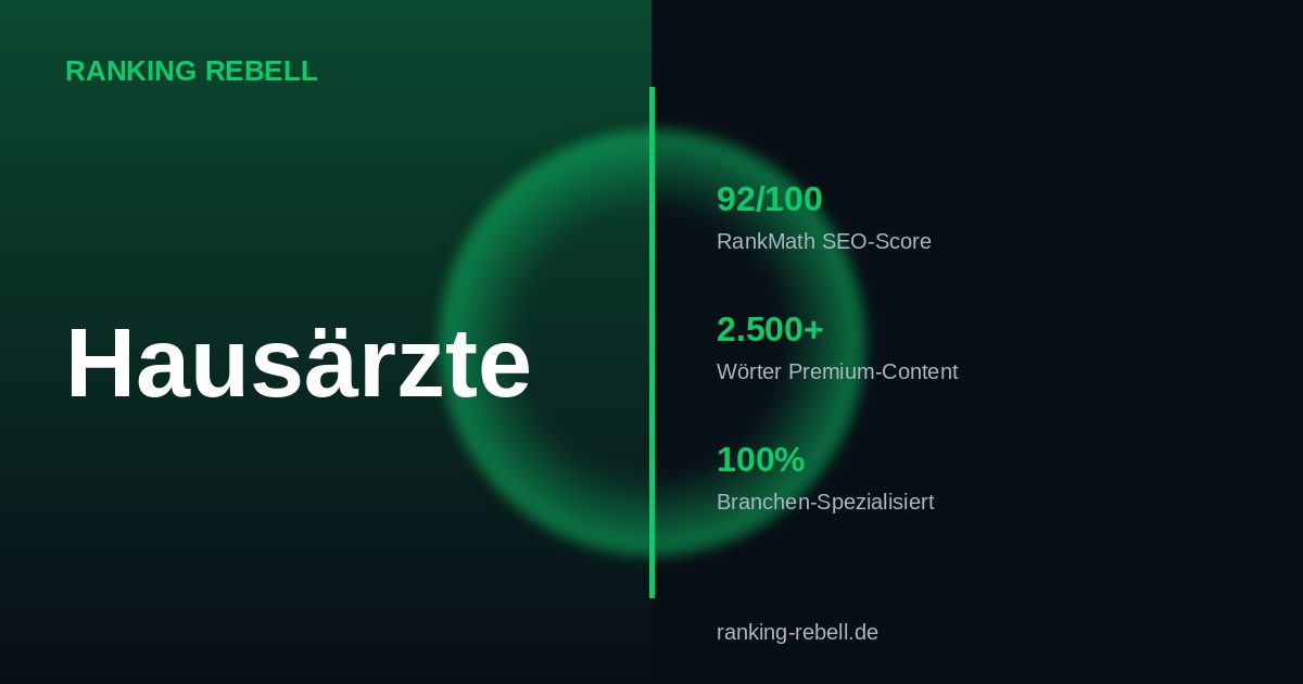 Webdesign für Hausärzte 2026 - Komplettlösung