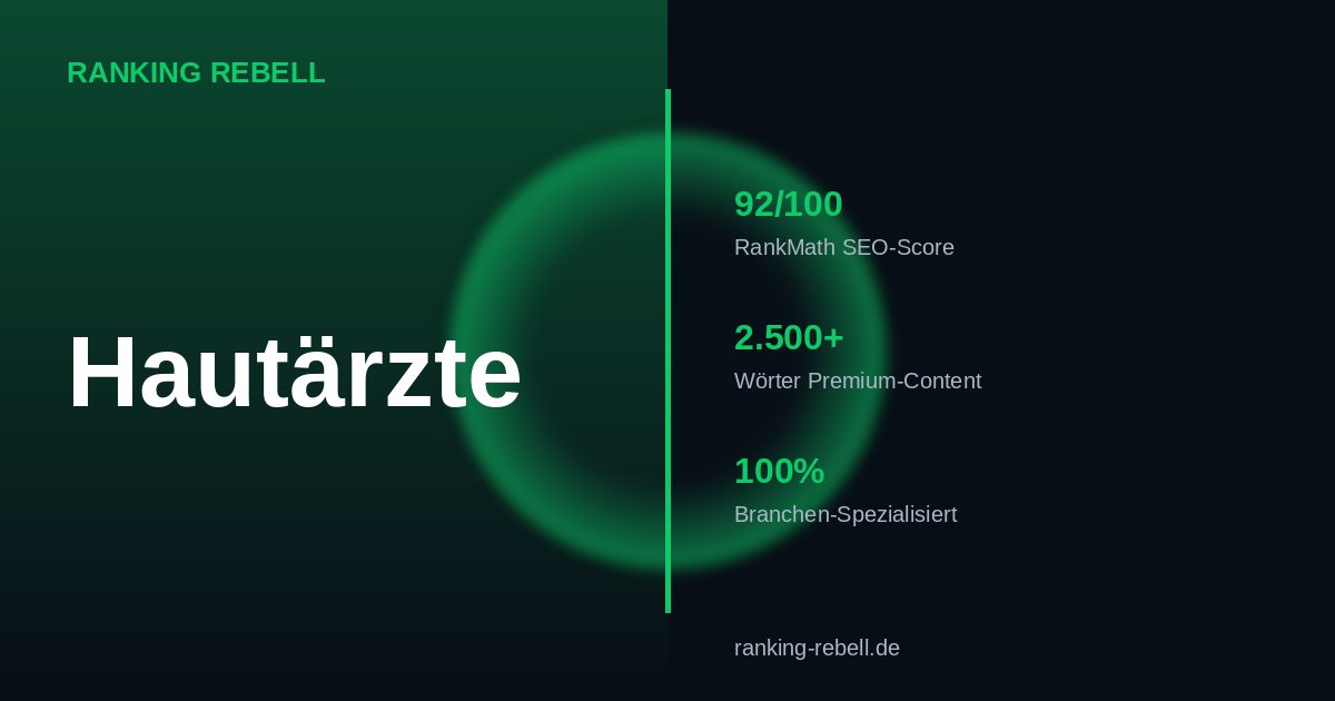 Webdesign für Hautärzte 2026 - Komplettlösung