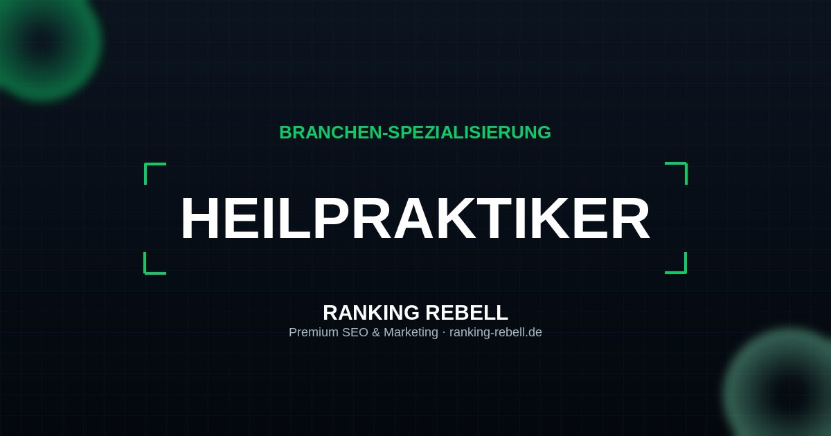 Webdesign für Heilpraktiker - Strategischer Partner