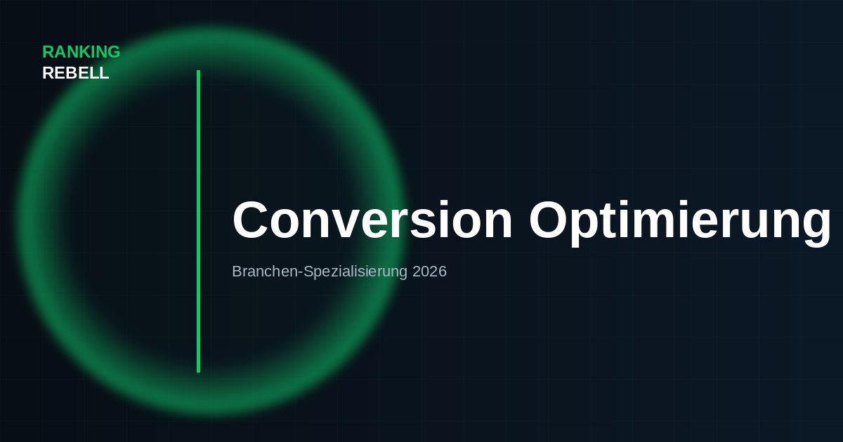 Conversion Optimierung Agentur - Spezialisierte Lösungen