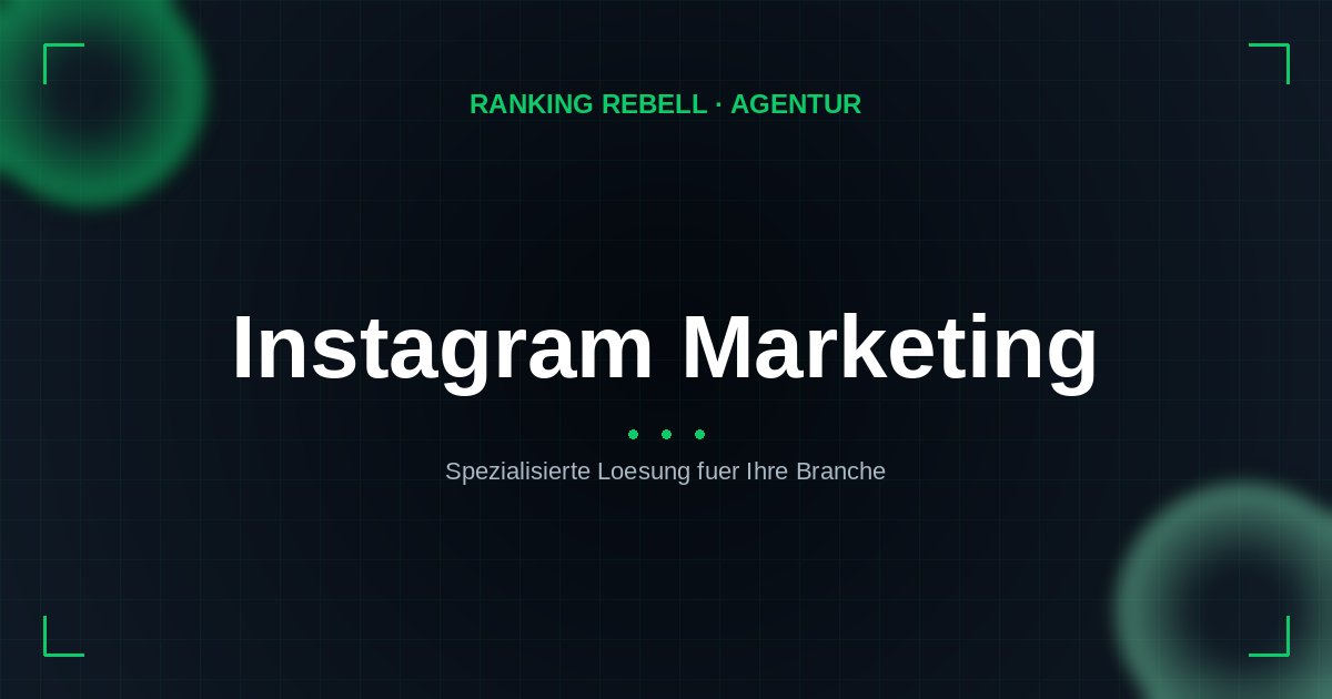 Instagram Marketing Agentur - Spezialisierte Lösungen