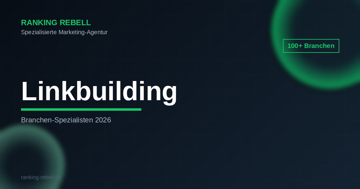Linkbuilding Agentur - Spezialisierte Lösungen