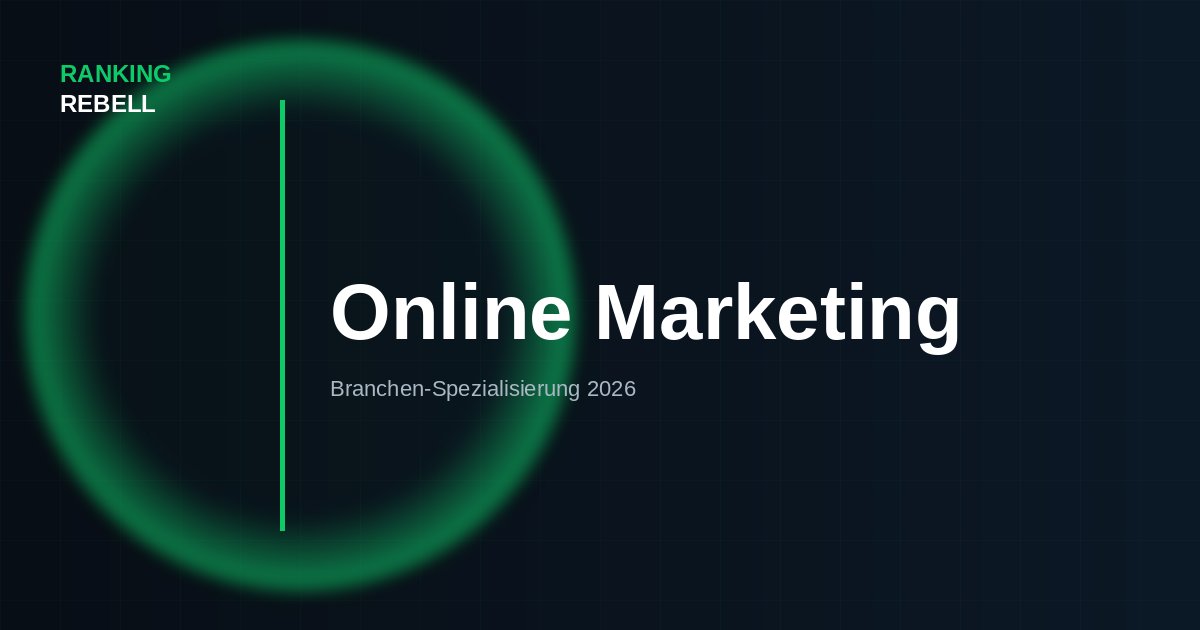 Online Marketing Agentur - Spezialisierte Lösungen