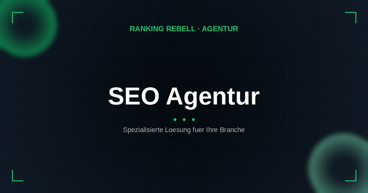 SEO Agentur Agentur - Spezialisierte Lösungen