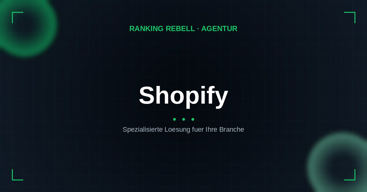 Shopify Agentur - Spezialisierte Lösungen
