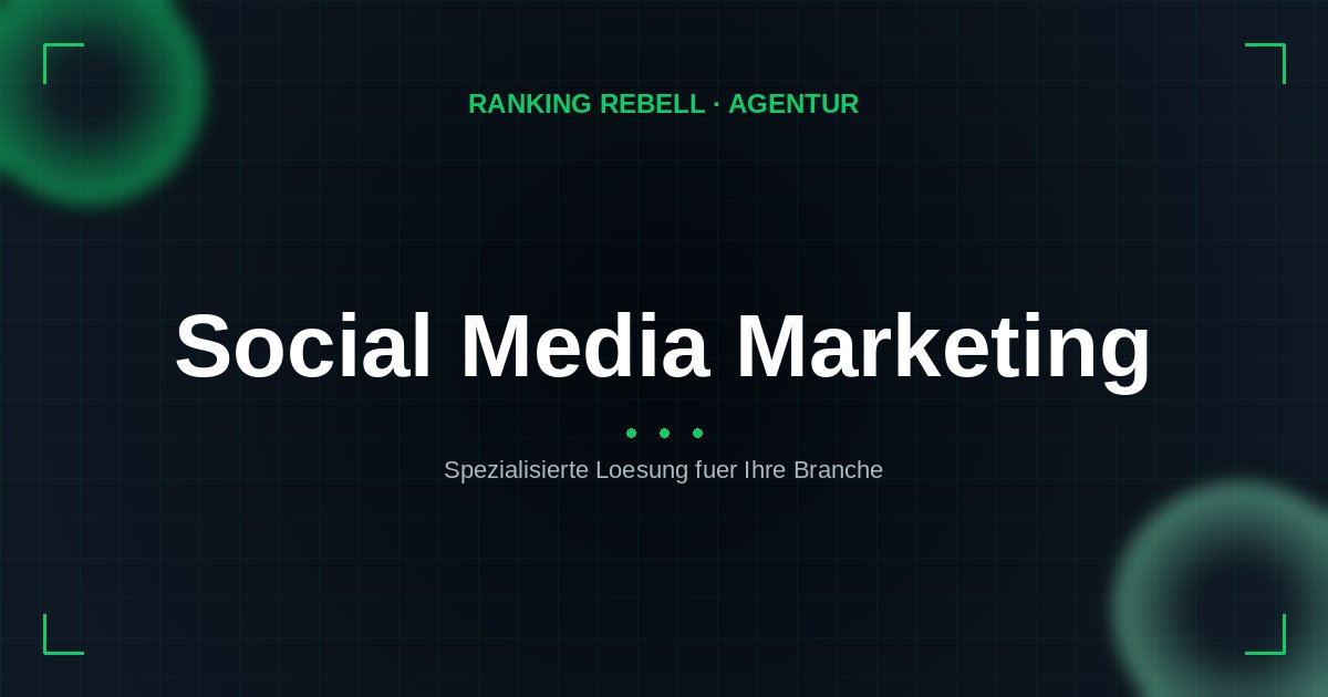 Social Media Marketing Agentur - Spezialisierte Lösungen