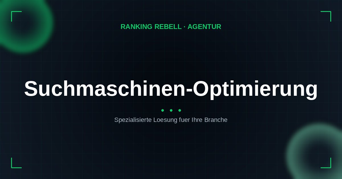 Suchmaschinenoptimierung Agentur - Spezialisierte Lösungen