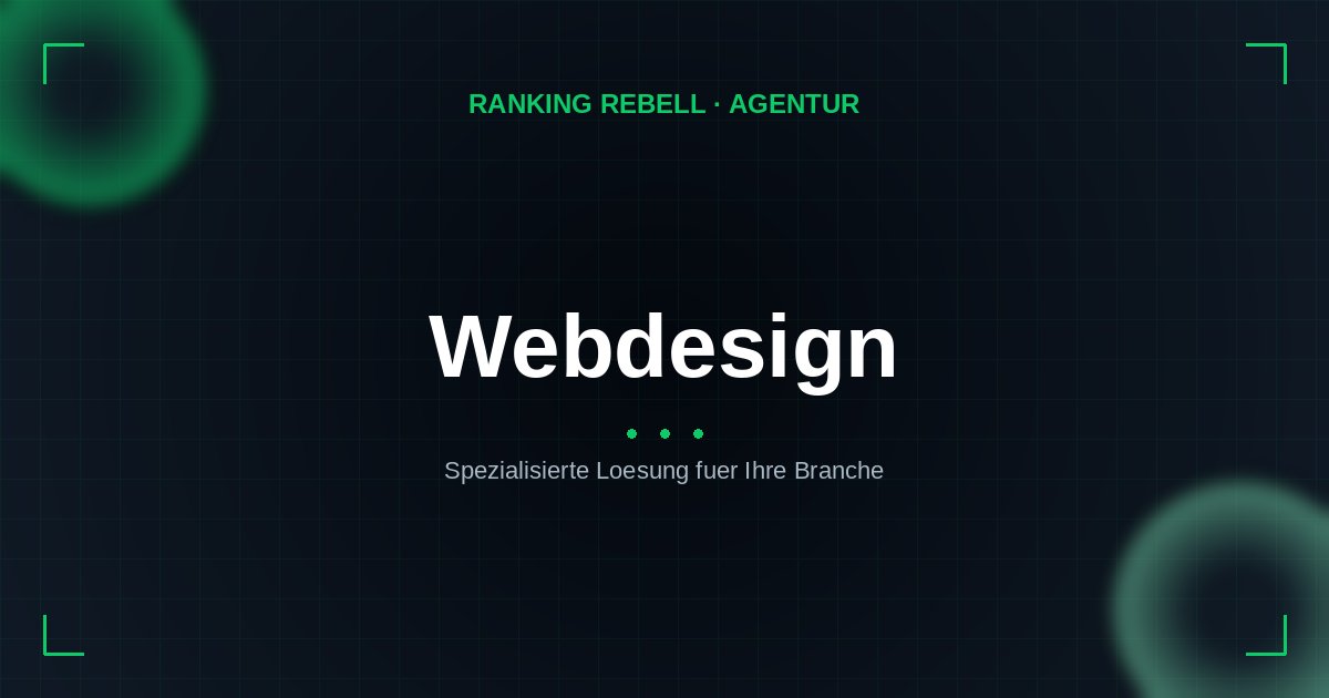 Webdesign Agentur - Spezialisierte Lösungen