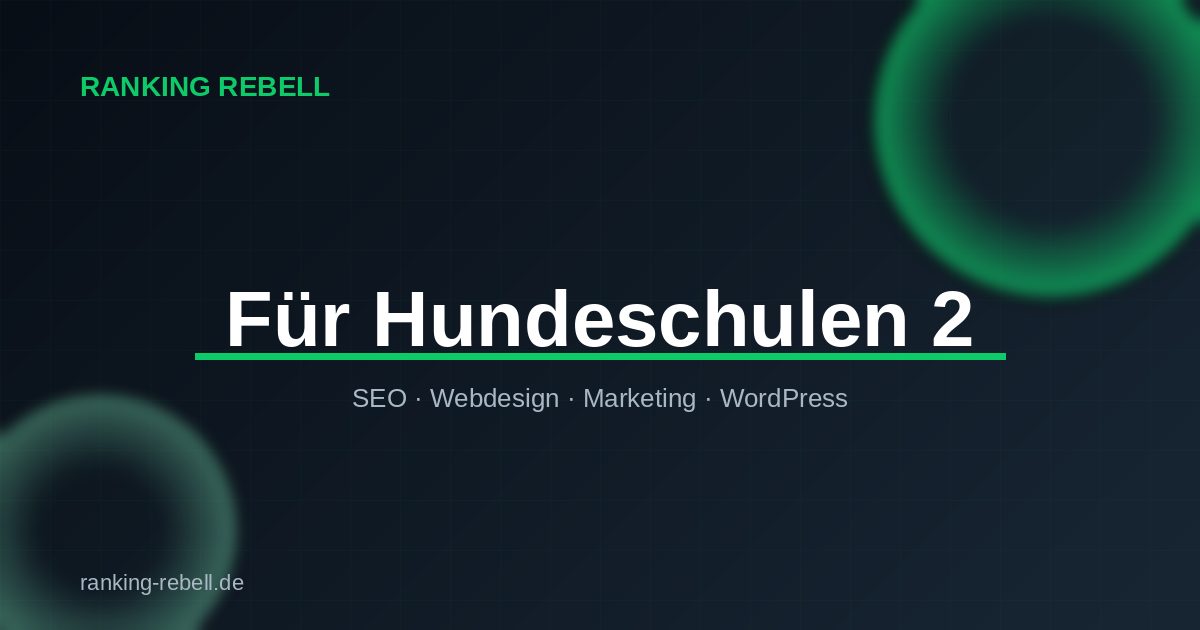 LinkedIn Marketing für Hundeschulen - Ranking Rebell