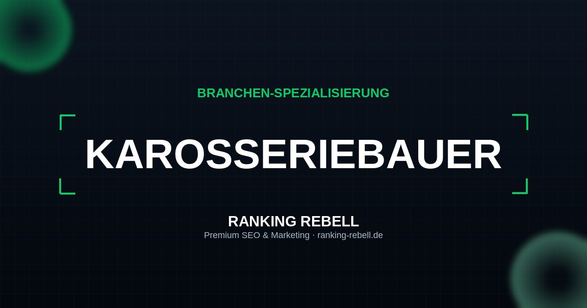 Webdesign für Karosseriebauer - Strategischer Partner