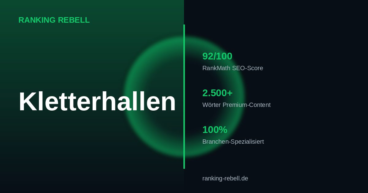 Webdesign für Kletterhallen 2026 - Komplettlösung