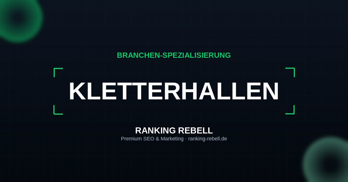 Webdesign für Kletterhallen - Strategischer Partner