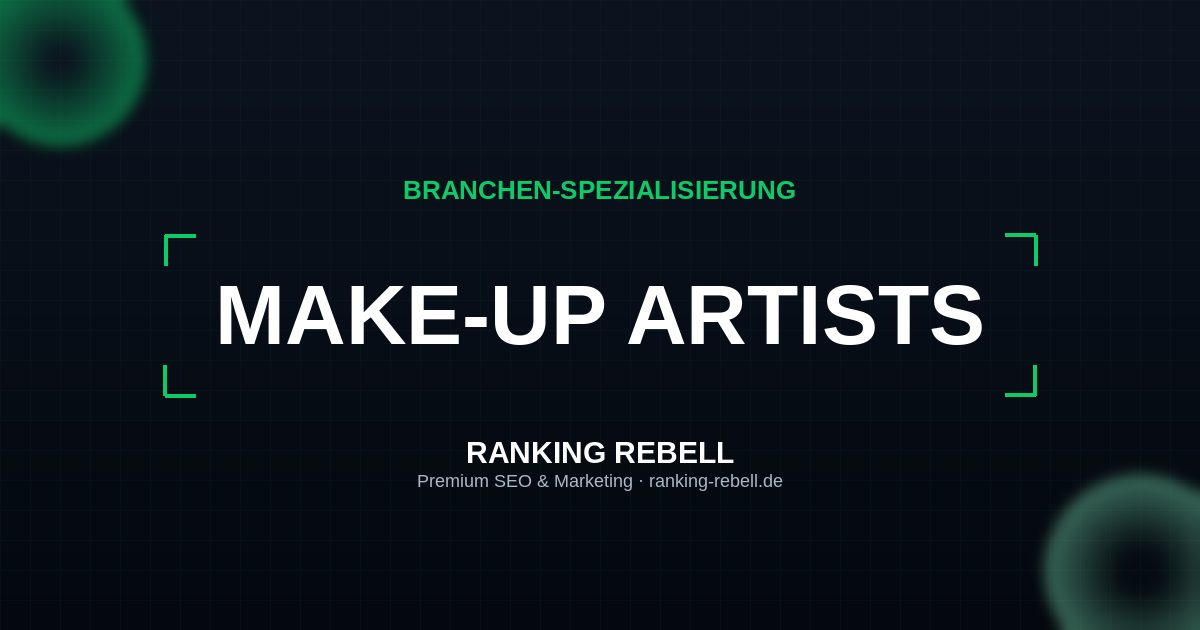 Webdesign für Makeup Artists - Strategischer Partner