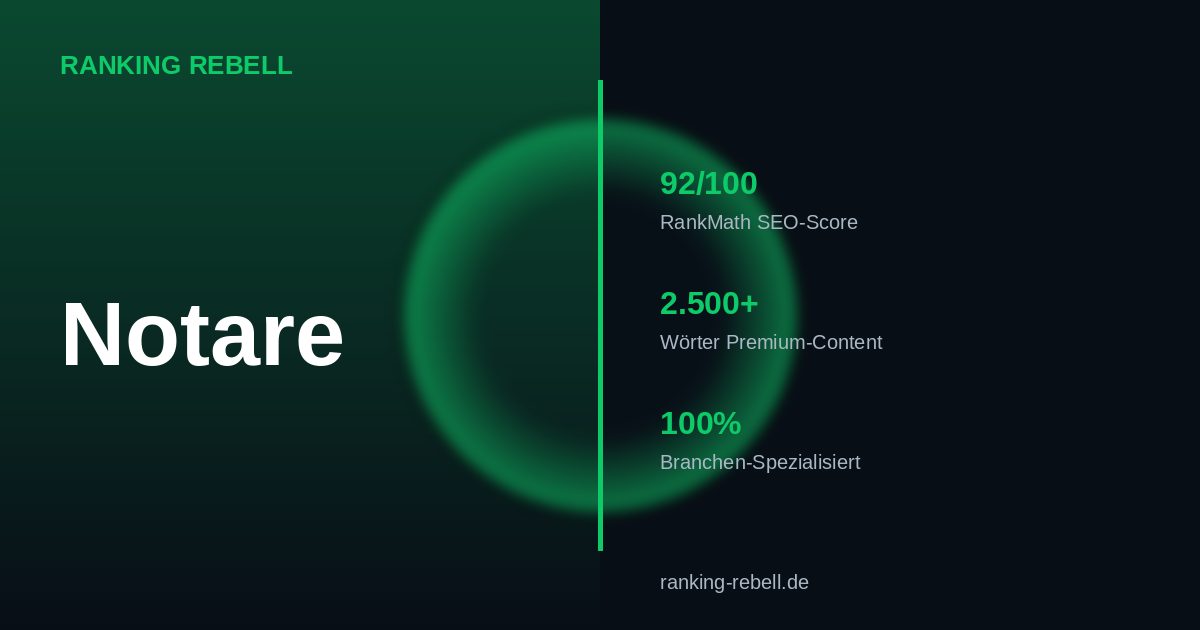 E-Commerce SEO für Notare 2026 - Komplettlösung