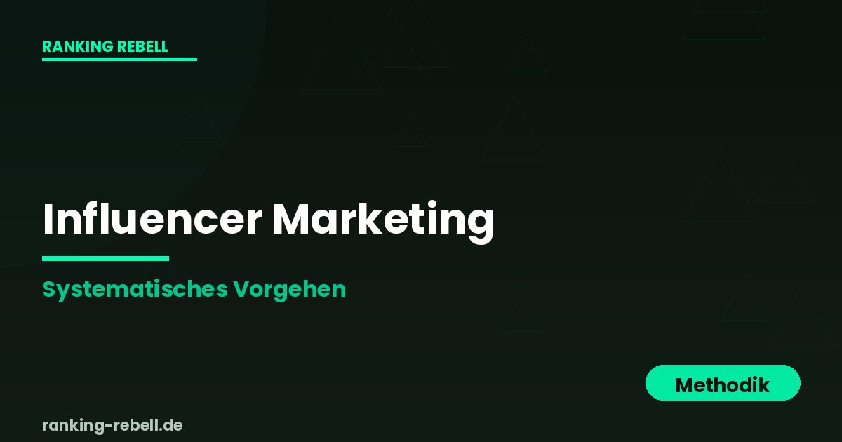 Influencer Marketing für Logistikunternehmen - Methodisches Vorgehen