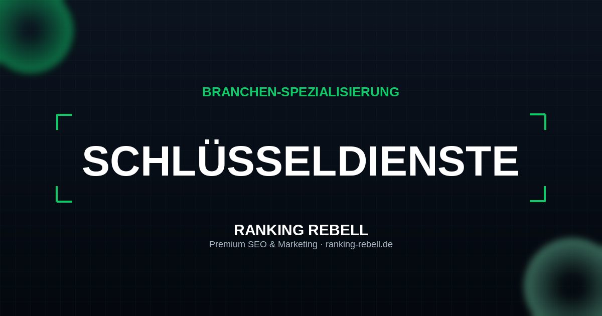 Online Marketing für Schlüsseldienste - Strategischer Partner