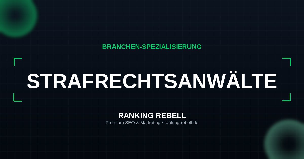 Webdesign für Strafrechtsanwälte - Strategischer Partner