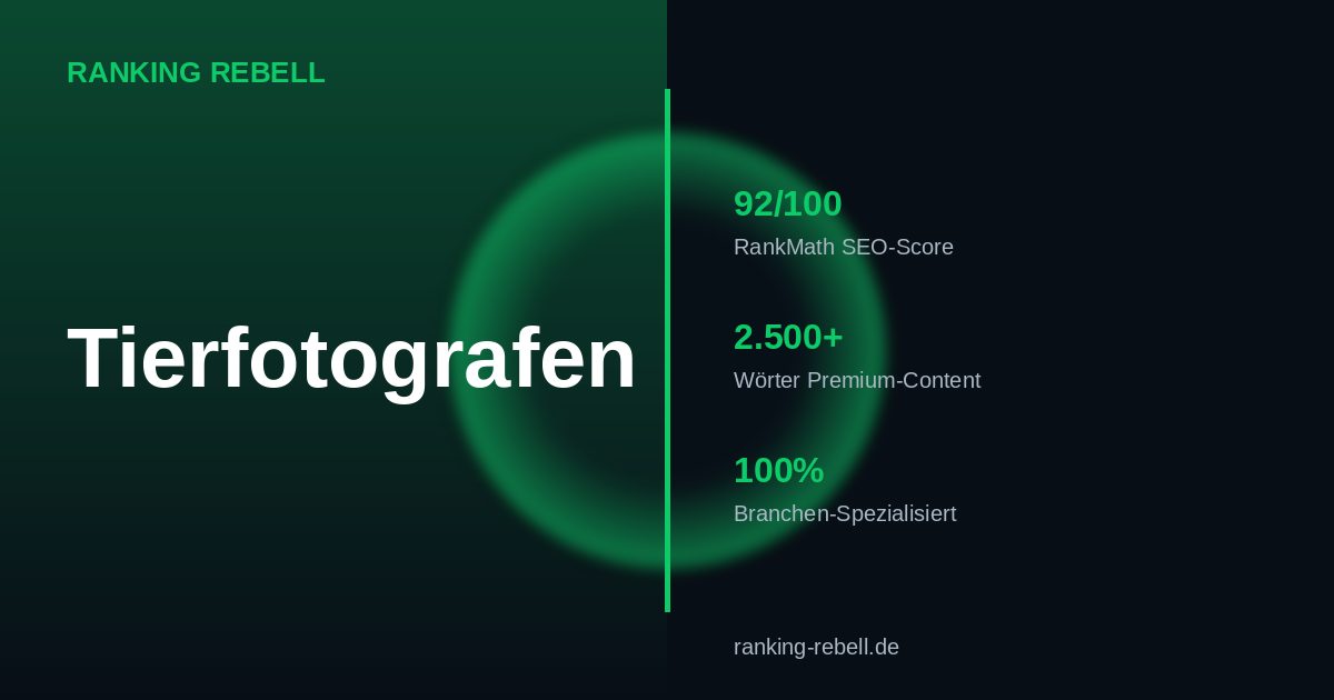 E-Commerce SEO für Tierfotografen 2026 - Komplettlösung