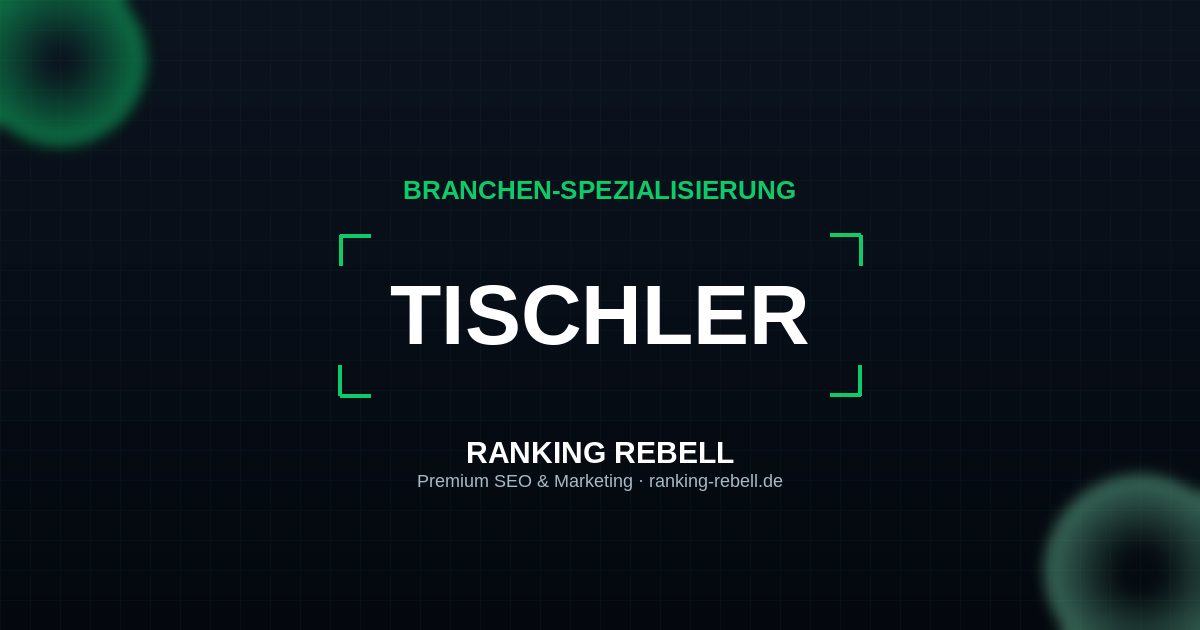 Webdesign für Tischler - Strategischer Partner