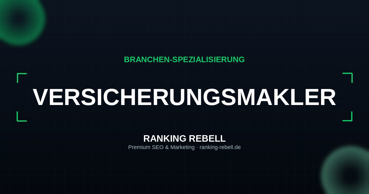 Google Ads für Versicherungsmakler - Strategischer Partner