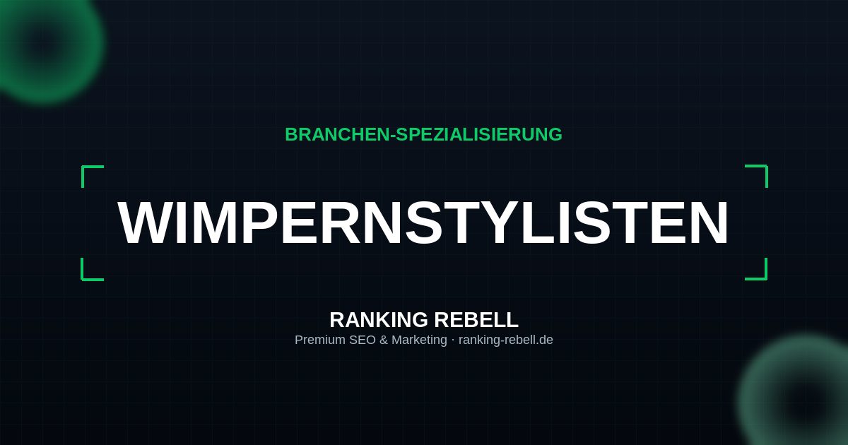 E-Commerce SEO für Wimpernstylisten - Strategischer Partner