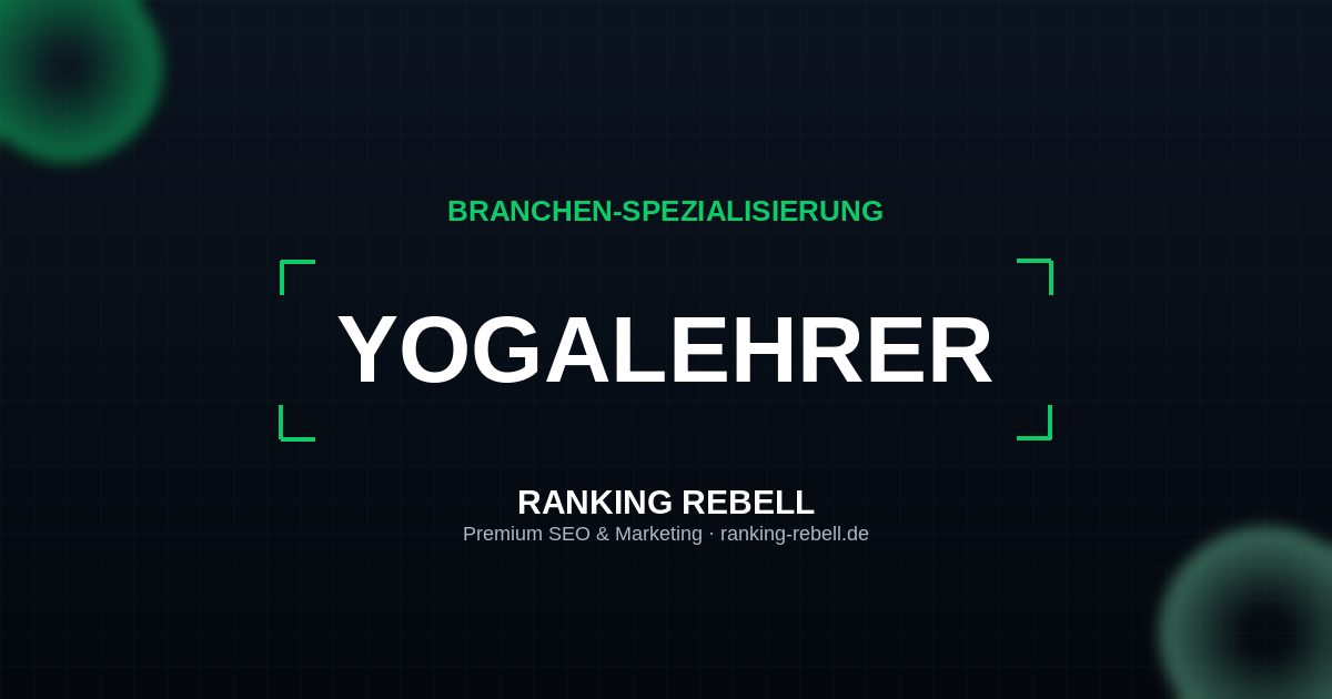 E-Commerce SEO für Yogalehrer - Strategischer Partner
