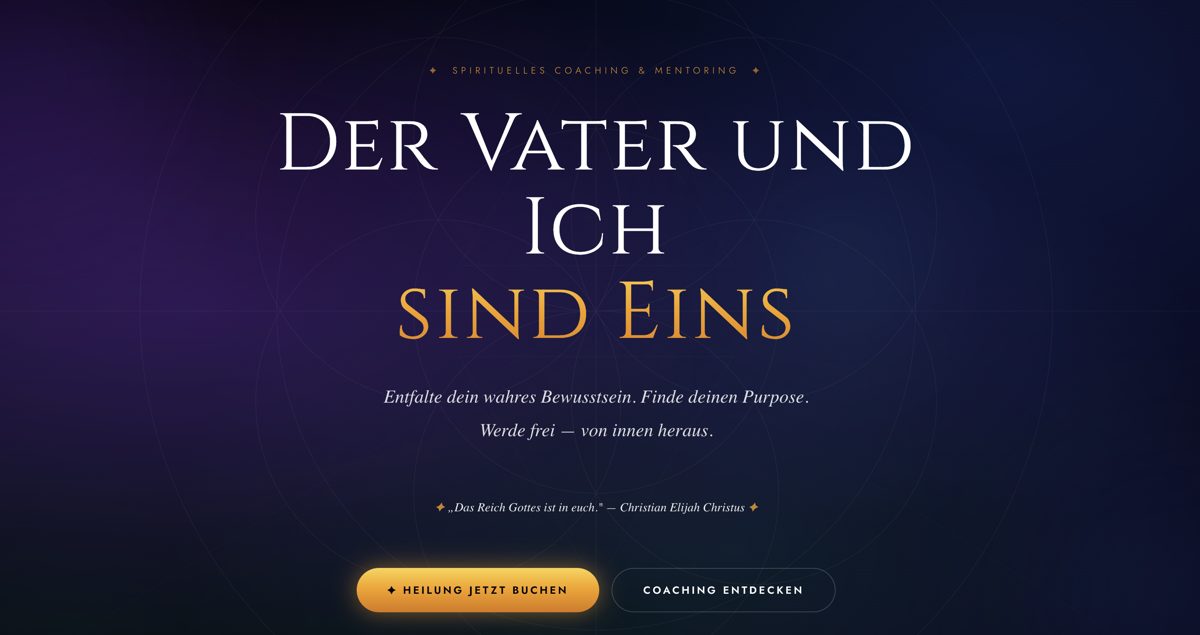 Der Vater und Ich sind Eins